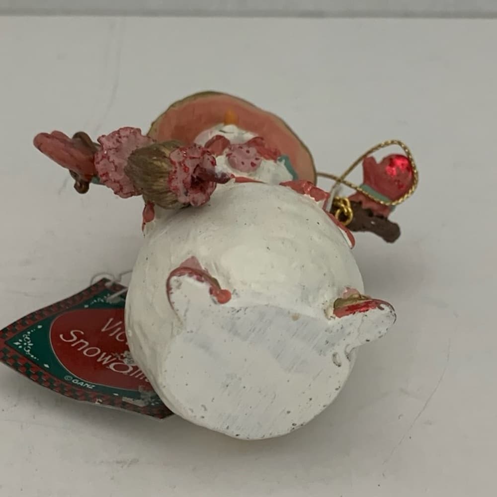 NWT Stylish Snowman Ornament Vintage Cottagecore Charming Holiday Decor Gift - Thumbnail 6