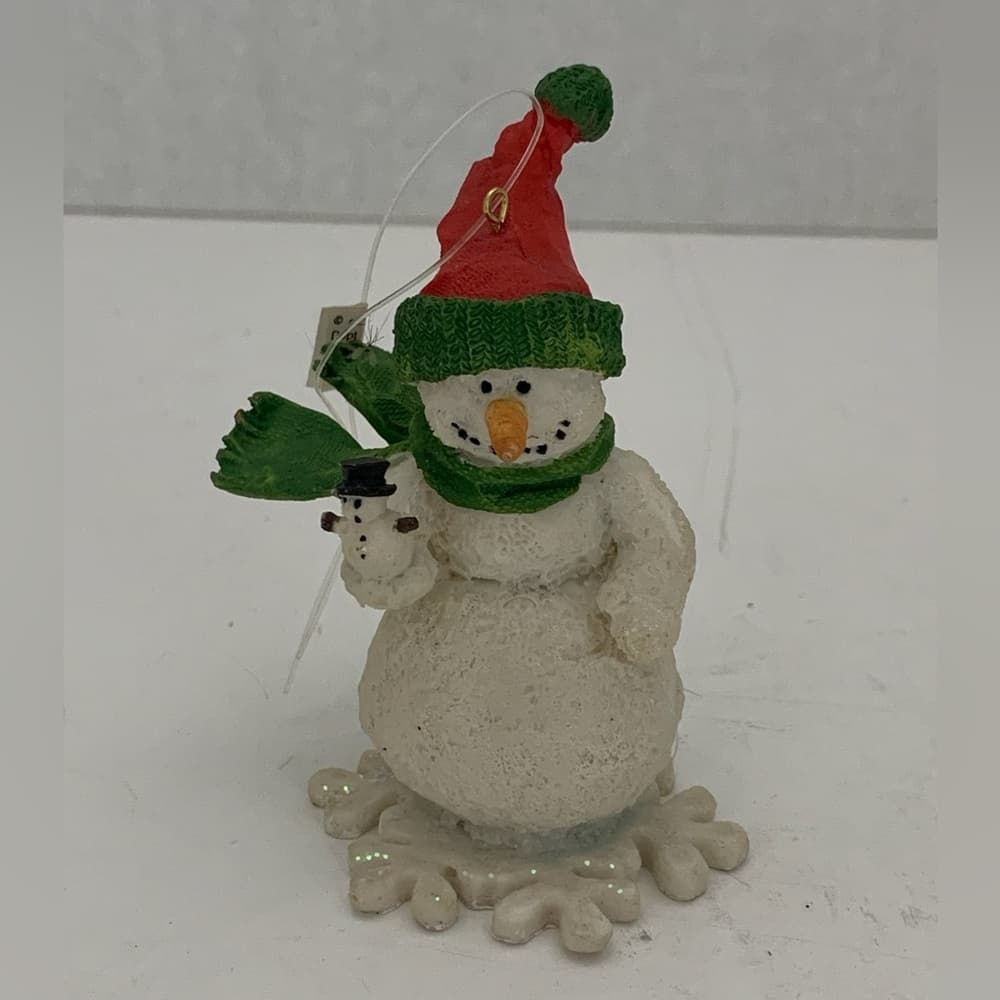 NWT Department 56 Snowman Ornament Mini Snowman Vintage Holiday Collectible Gift - Thumbnail 4