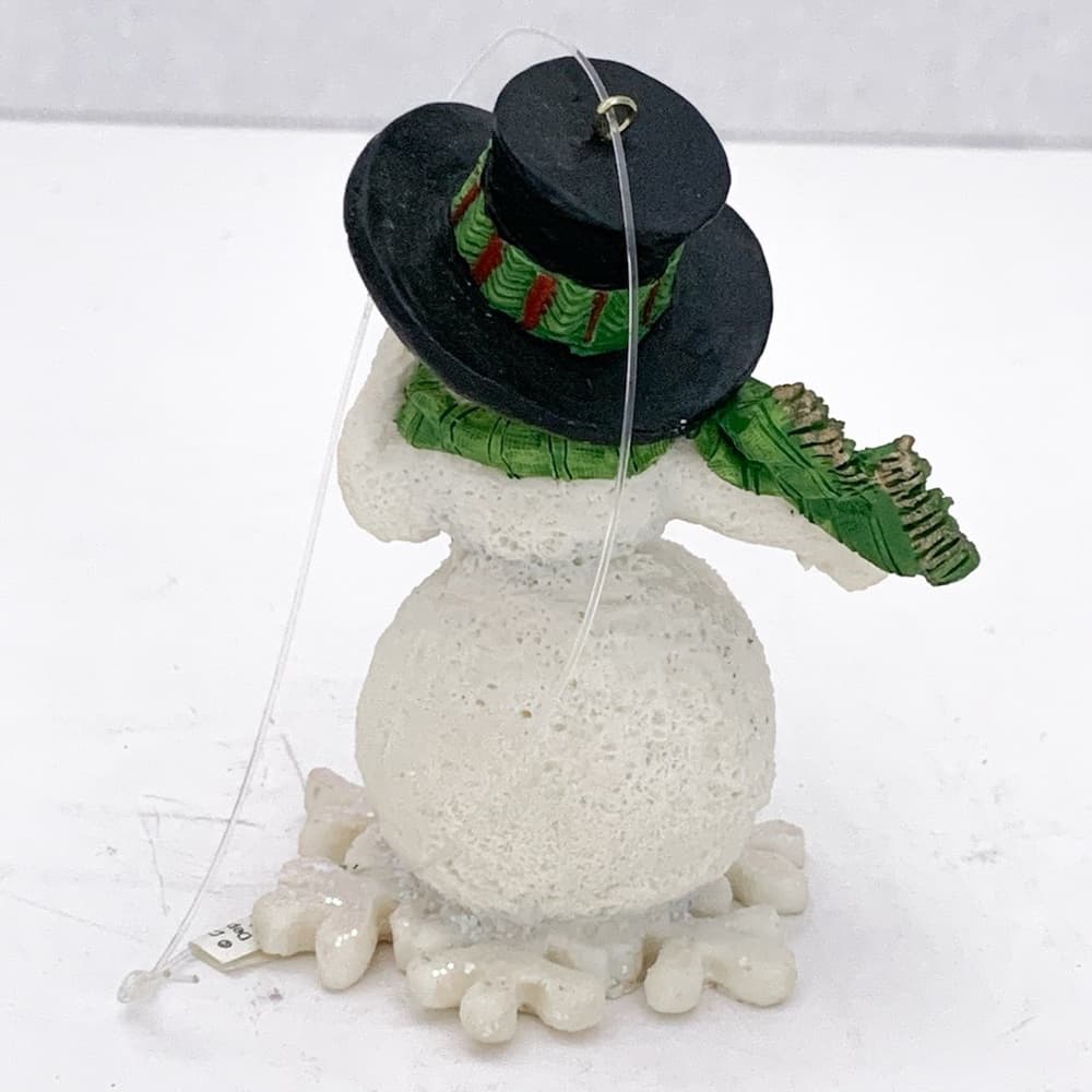 NWT Department 56 Snowman Ornament Top Hat Broom Vintage Classic Holiday Gift