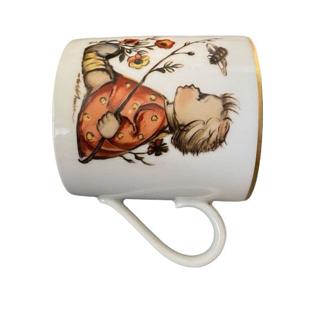 Vintage 1974 Schmid Bros Berta Hummel Child’s Cup West Germany Gold Trim Mug - Thumbnail 3