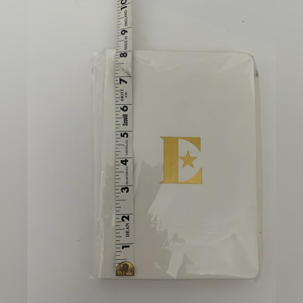 NEW Elton John White with Gold E Logo Notebook Luxury Memorabilia Holiday Gift - Thumbnail 6