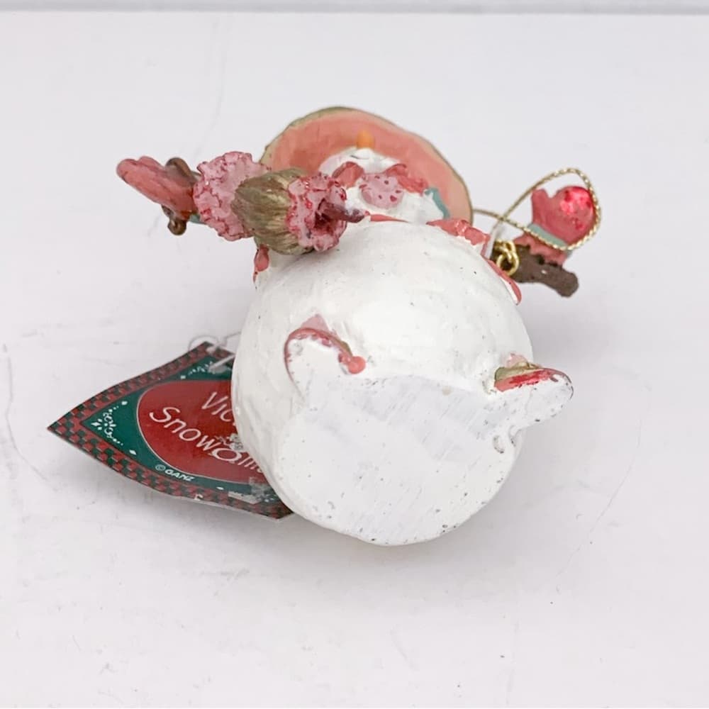 NWT Stylish Snowman Ornament Vintage Cottagecore Charming Holiday Decor Gift - Thumbnail 7