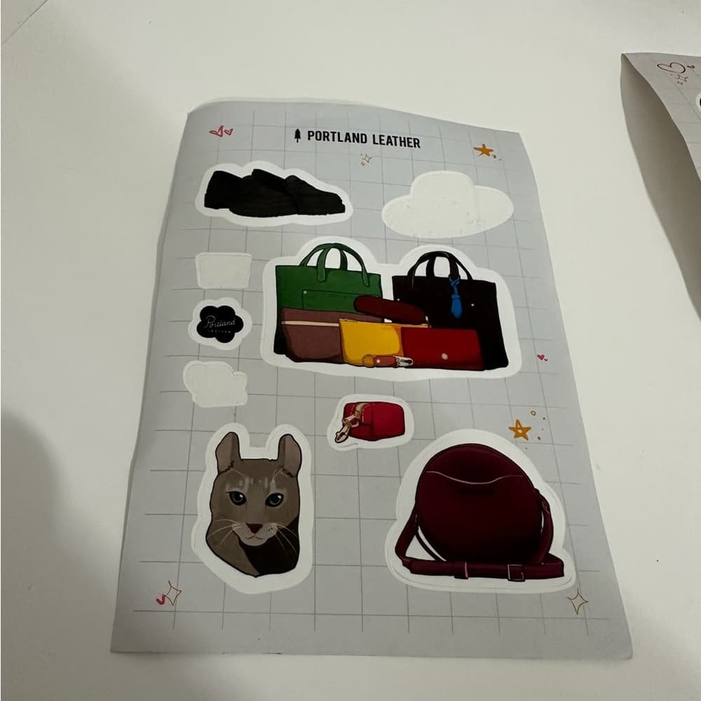 Portland Leather Goods Sticker Sheet Bundle (2 Sheets) Used Missing Some - Thumbnail 5