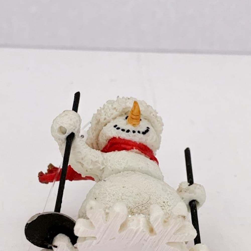NWT Department 56 Snowman Skier Ornament Vintage Festive Winter Decor Gift Idea - Thumbnail 4