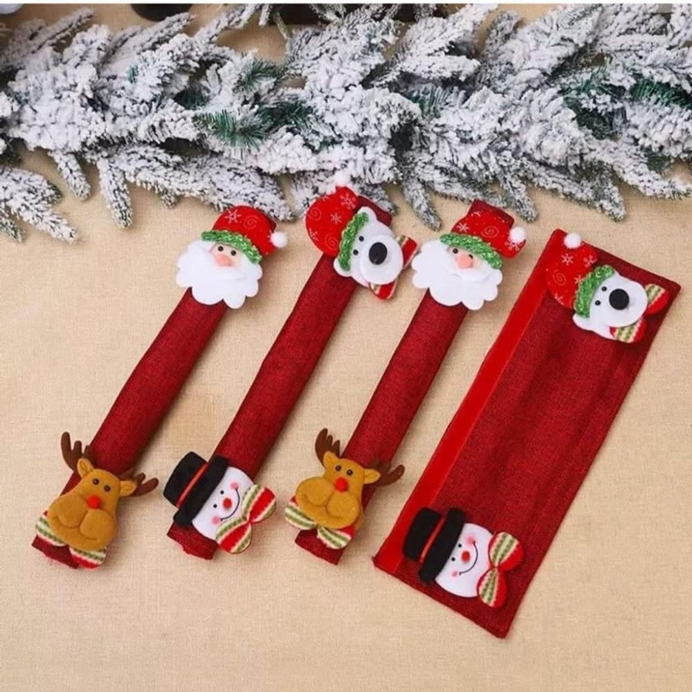 NEW Appliance Handle Covers Christmas Decoration Fridge Microwave Dishwasher - Thumbnail 4