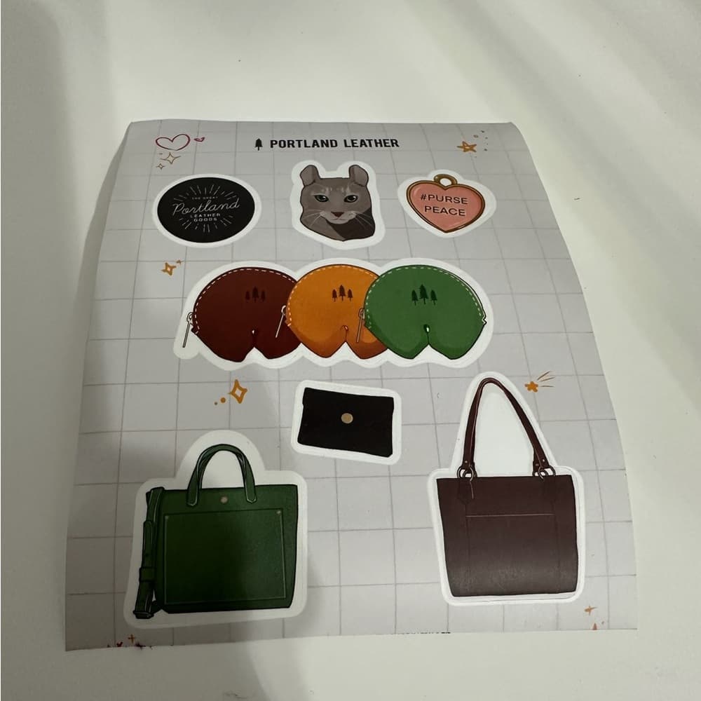 Portland Leather Goods Sticker Sheet Bundle (2 Sheets) Used Missing Some - Thumbnail 4