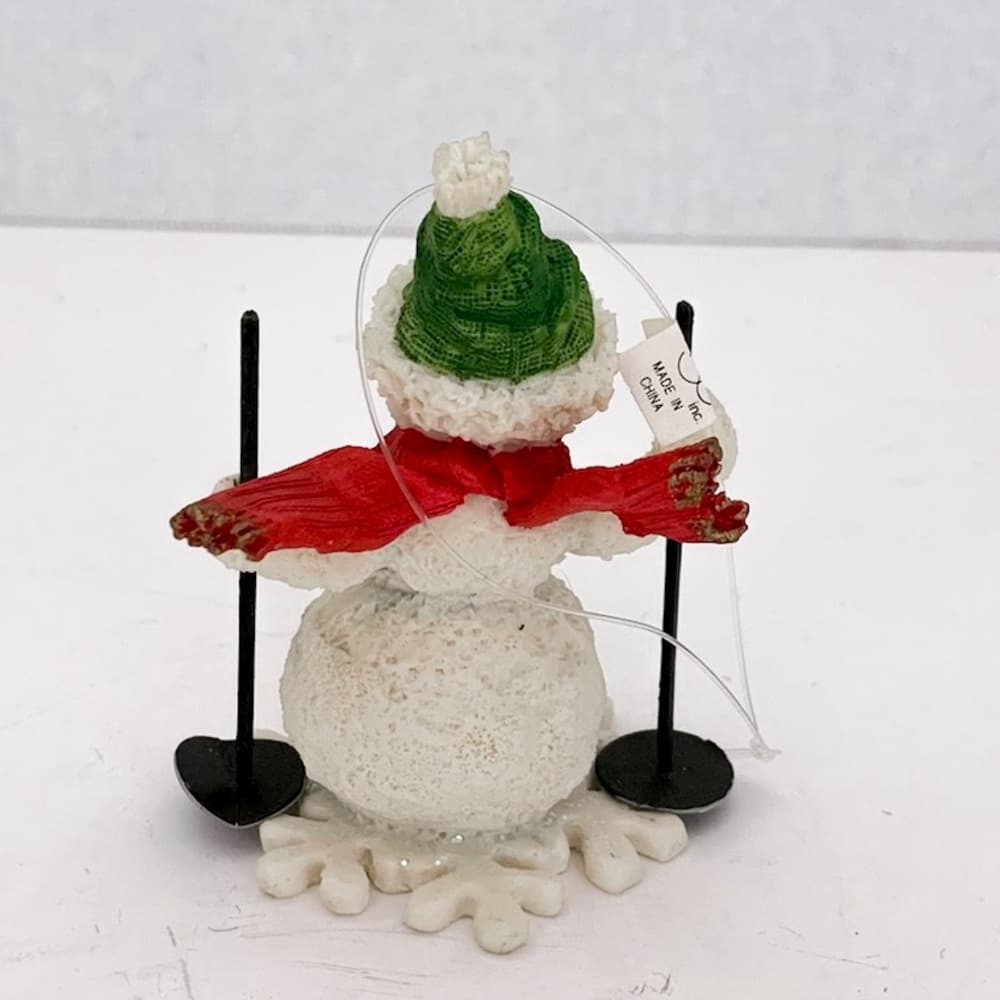 NWT Department 56 Snowman Skier Ornament Vintage Festive Winter Decor Gift Idea - Thumbnail 3