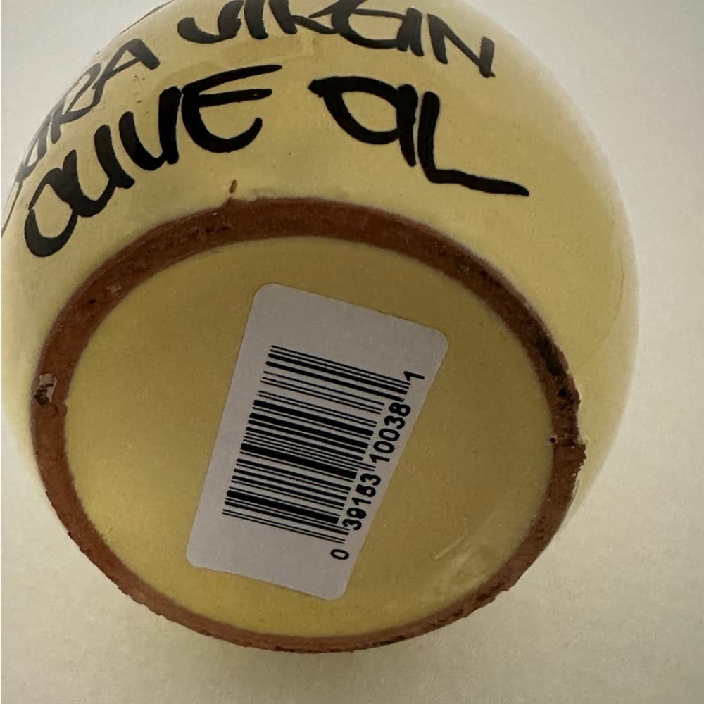NWT Colavita Hand-Painted Ceramic Olive Oil Bottle Cork Stopper Kitchen Decor - Thumbnail 3