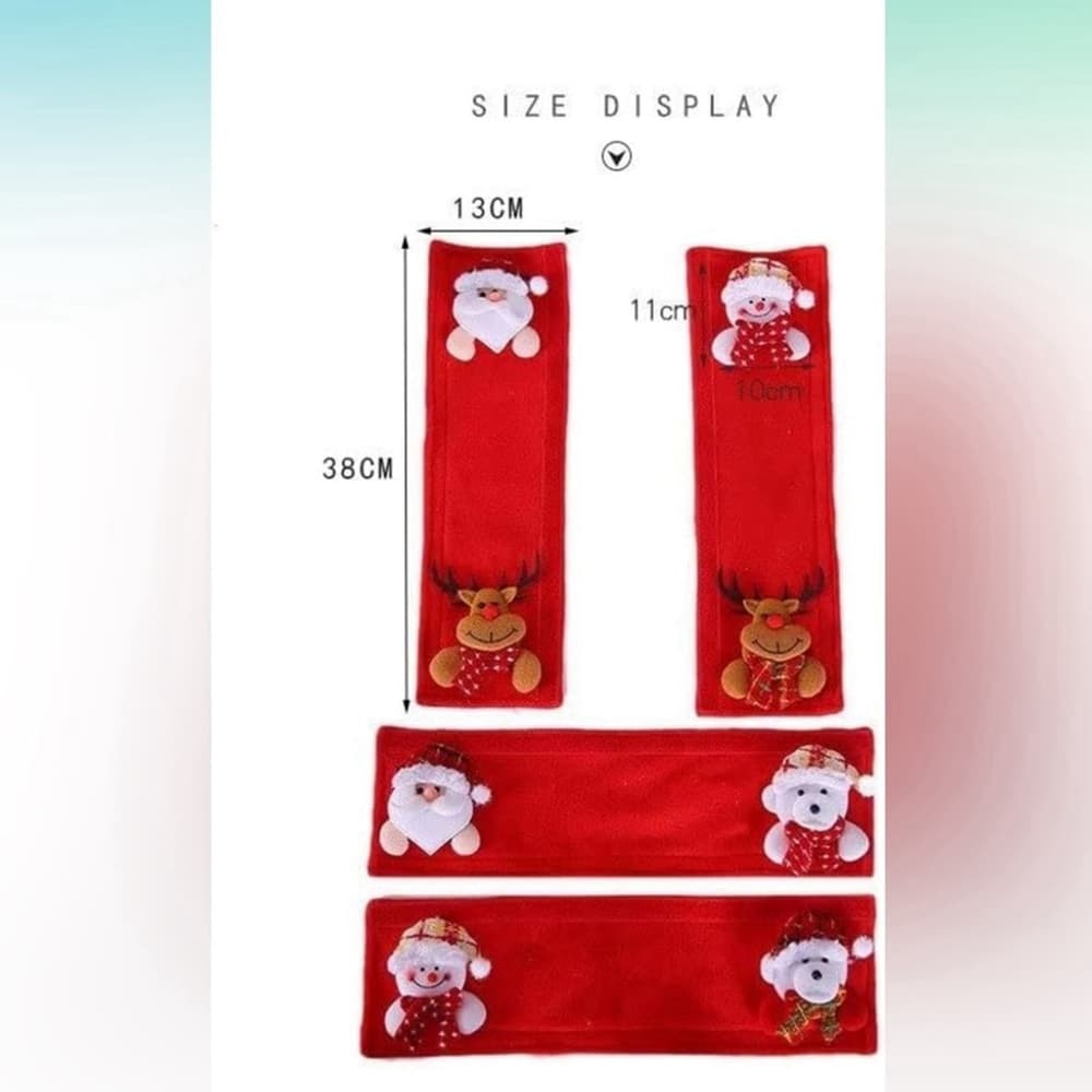 NEW Appliance Handle Covers Christmas Decoration Fridge Microwave Dishwasher - Thumbnail 9