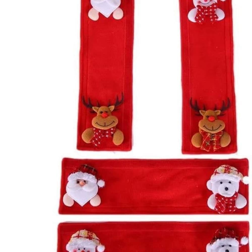 NEW Appliance Handle Covers Christmas Decoration Fridge Microwave Dishwasher - Thumbnail 3