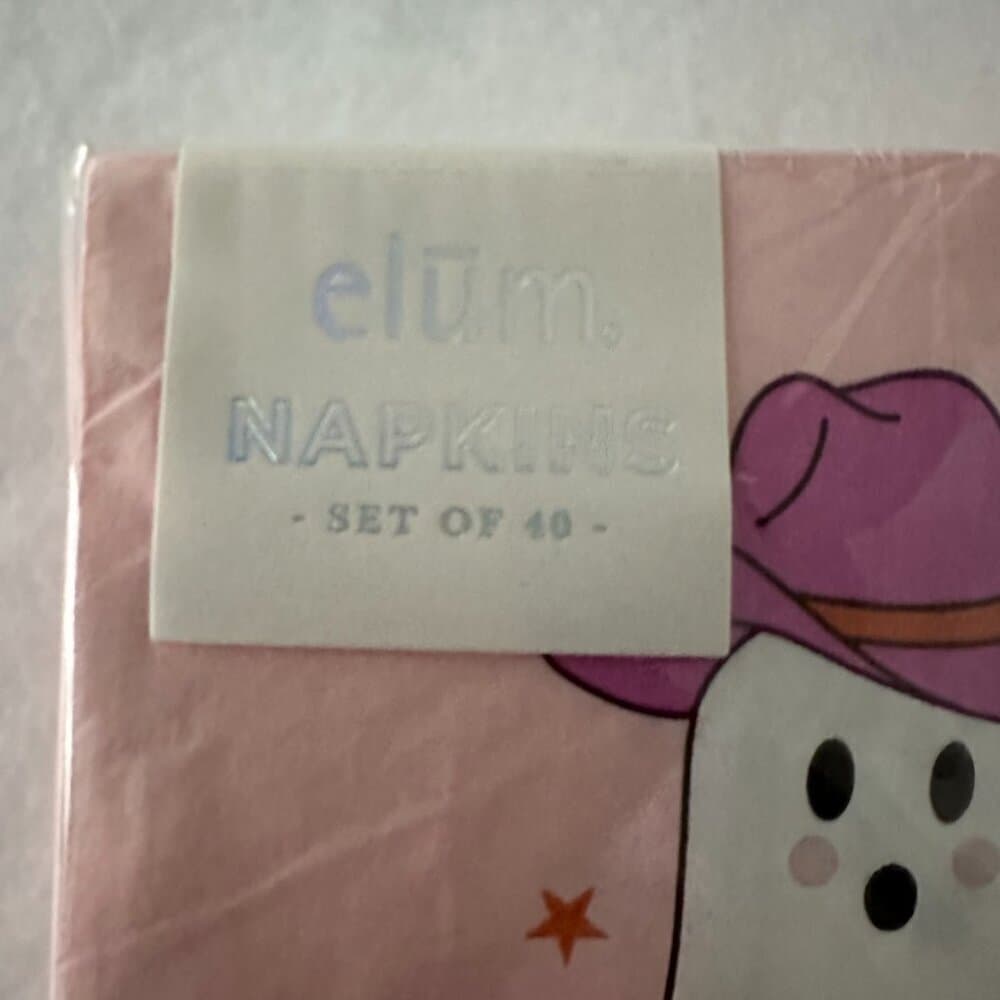 NEW Howdy Ghouls Elum Halloween Ghost Cowboy Hat Party Paper Napkins Set of 40