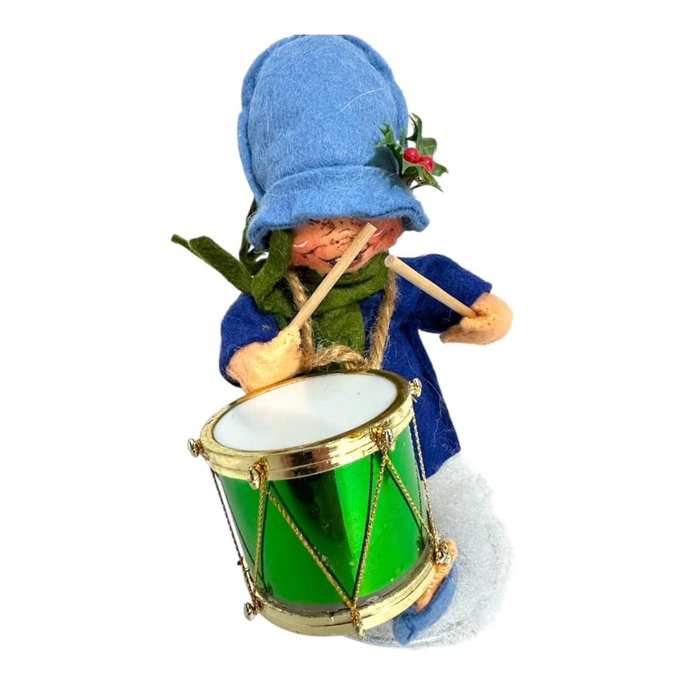 Annalee 1971 Drummer Boy Christmas Doll Vintage Felt Figure Perfect Holiday Gift - Thumbnail 10
