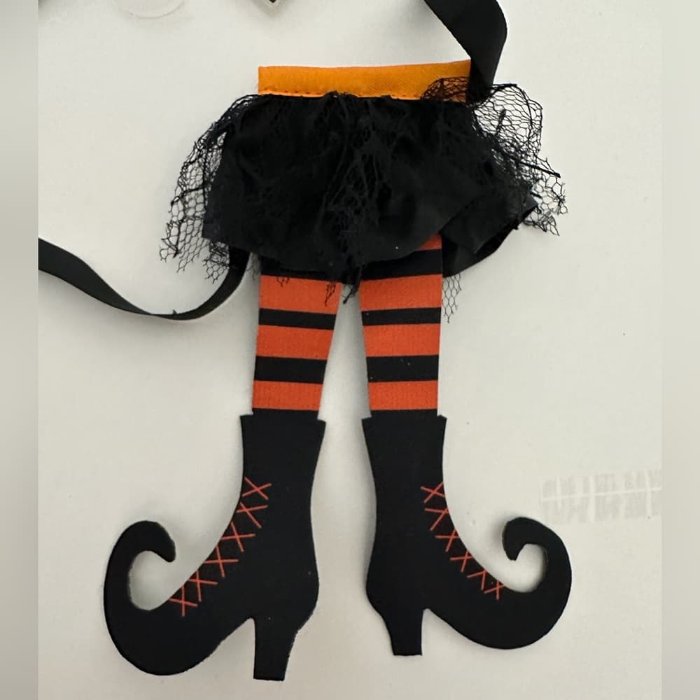 NWT Ashland Halloween Witch Legs Garland 6ft Decorative Accent Home Decor Fall