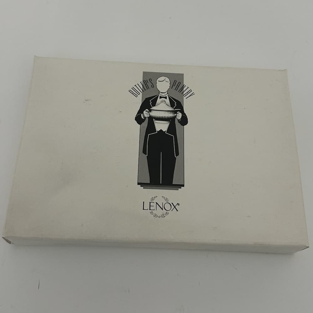 NIB Lenox Metal Butler’s Pantry Aluminum Serving Tray Dish - Thumbnail 4