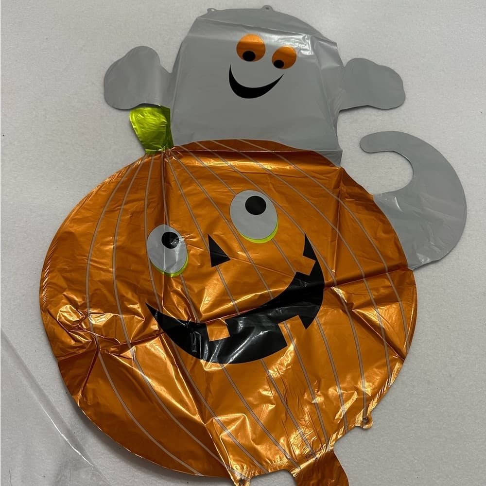 Mystery Halloween Foil Balloon Pack DESIGNS WILL VARY - Ghost Cat Witch Skull - Thumbnail 5