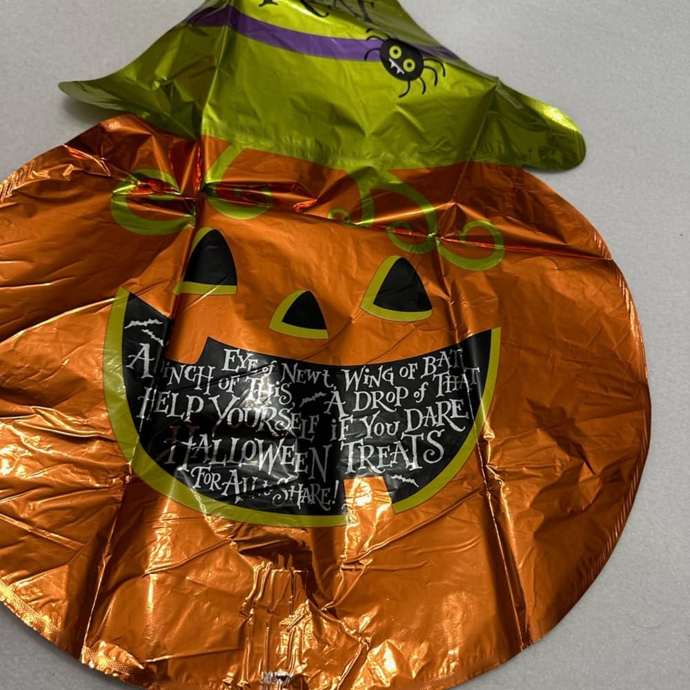 Mystery Halloween Foil Balloon Pack DESIGNS WILL VARY - Ghost Cat Witch Skull - Thumbnail 6