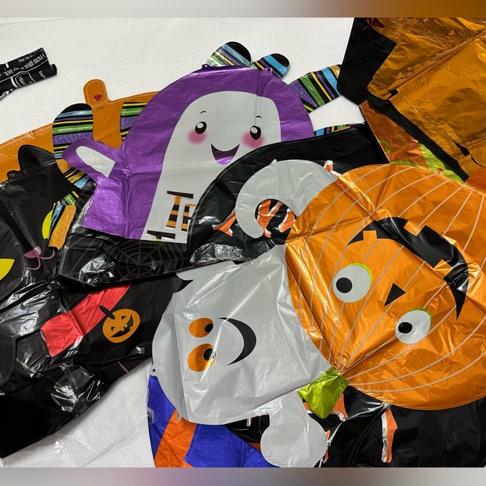 Mystery Halloween Foil Balloon Pack DESIGNS WILL VARY - Ghost Cat Witch Skull