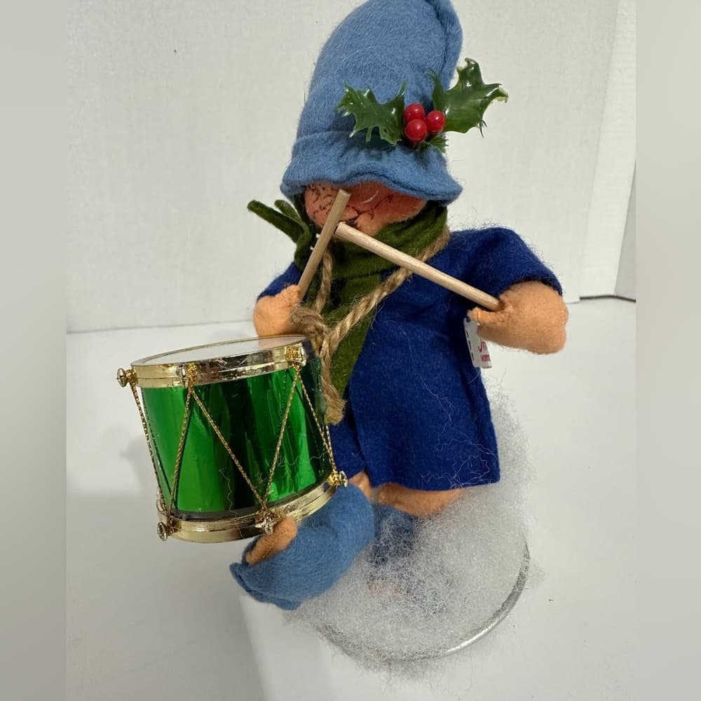 Annalee 1971 Drummer Boy Christmas Doll Vintage Felt Figure Perfect Holiday Gift - Thumbnail 4