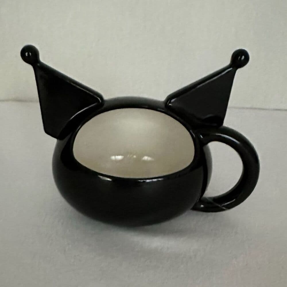 NWT Kuromi Face by Sanrio Ceramic Mug Sculpted Design Gothic Cartoon - Thumbnail 2