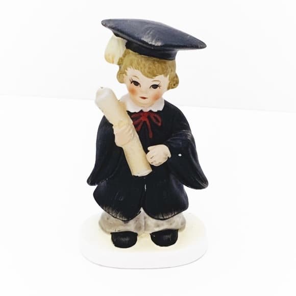 Vintage Lefton Ceramic Figurine Graduation Day #2791 Japanese Made Figurine - Thumbnail 9