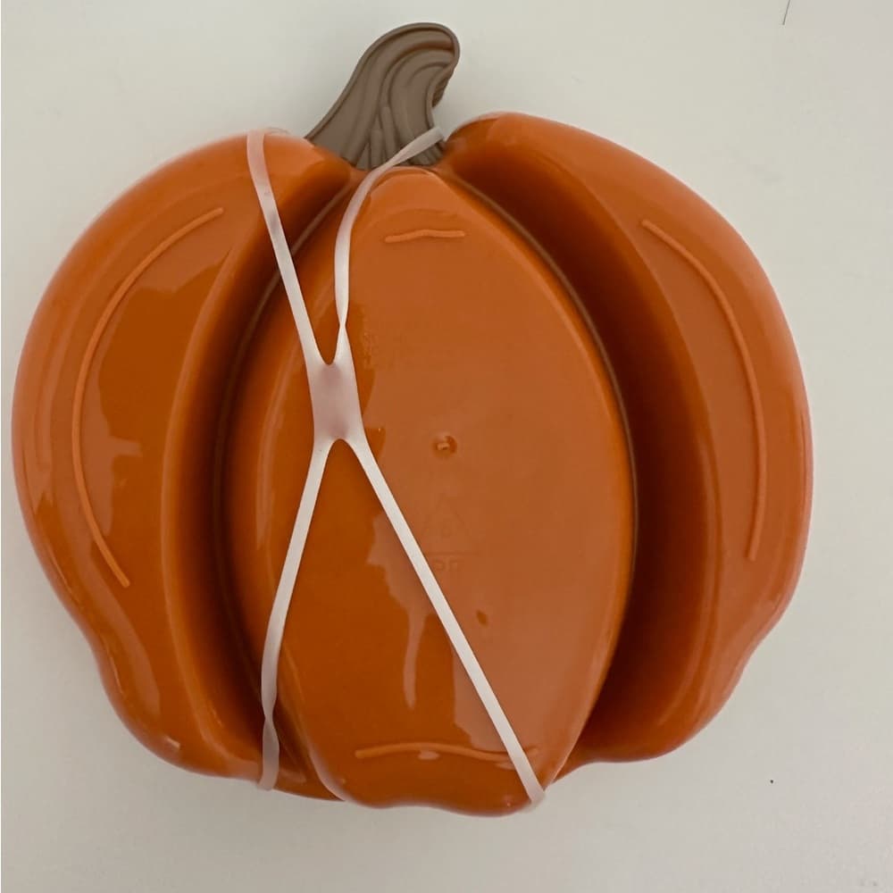 NWT Pumpkin Shaped Orange Serving Trays Set of 4 Fall Halloween Thanksgiving