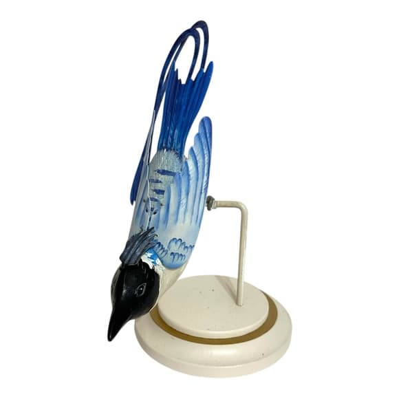 NWT Ashland French Manor Metal Bird Sculpture Perched Stand Figurine Decor - Thumbnail 7