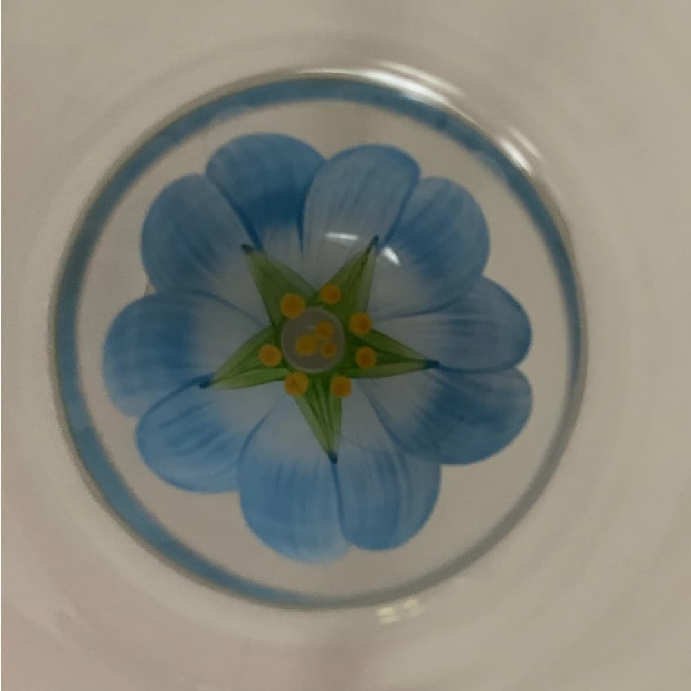 Margarita Glasses Hand-Painted Floral Design Vintage | Set of 2 - Thumbnail 11