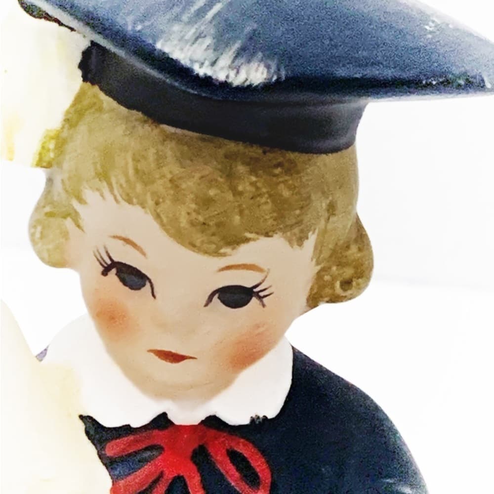 Vintage Lefton Ceramic Figurine Graduation Day #2791 Japanese Made Figurine - Thumbnail 2