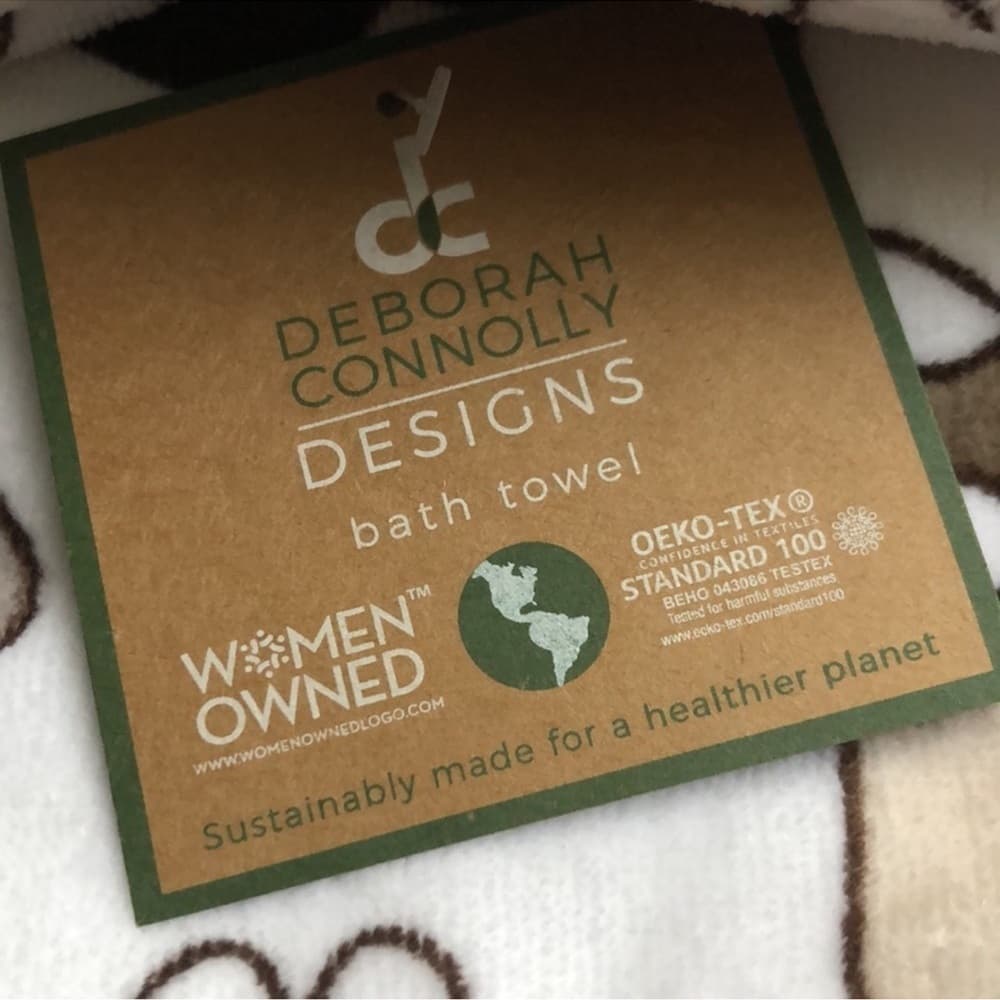 NWT Deborah Connolly Mushroom Bath and Hand Towel Set of 4 Cottagecore Fae Decor - Thumbnail 8
