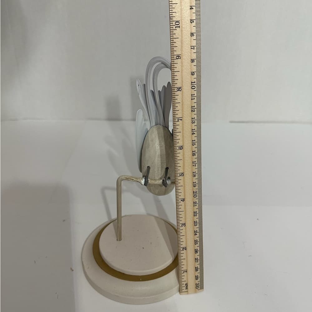 NWT Ashland French Manor Metal Bird Sculpture Perched Stand Figurine Decor - Thumbnail 4