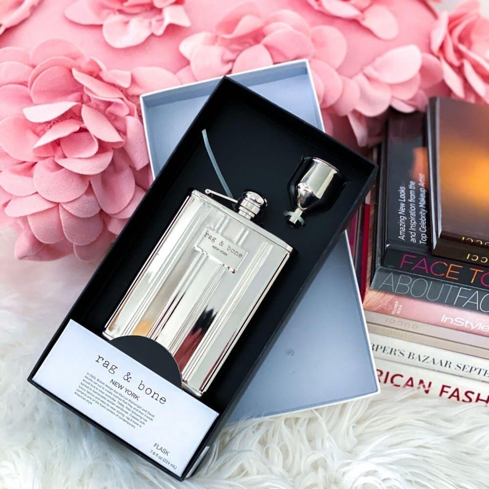 NIB Rag & Bone New York x Neiman Marcus x Target Stainless Steel Flask Gift Set - Thumbnail 4