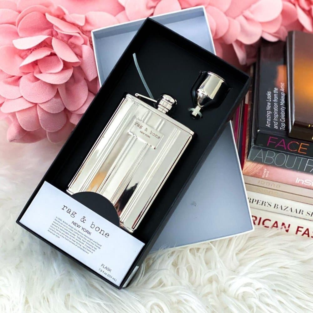 NIB Rag & Bone New York x Neiman Marcus x Target Stainless Steel Flask Gift Set