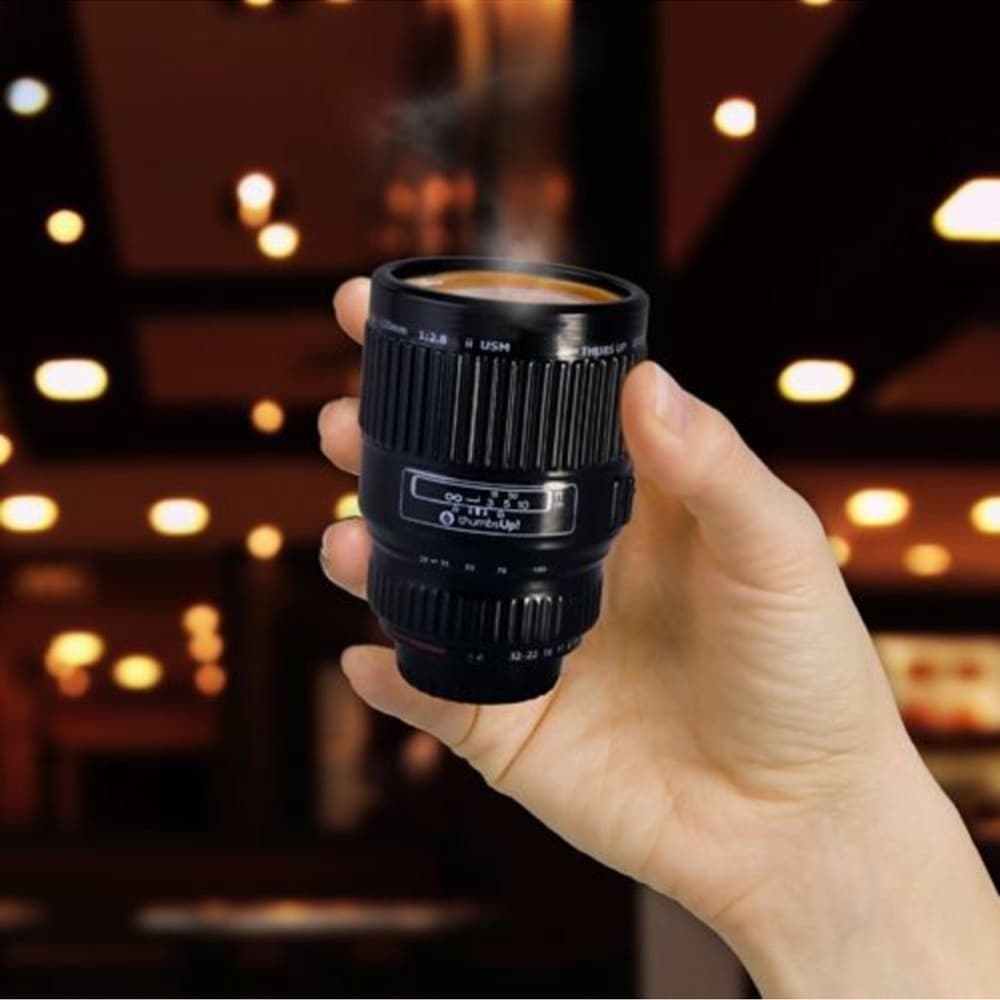 NIB Thumbs Up Camera Lens Shot Glass Set of 3 Home Decor Photographer Gift - Thumbnail 6