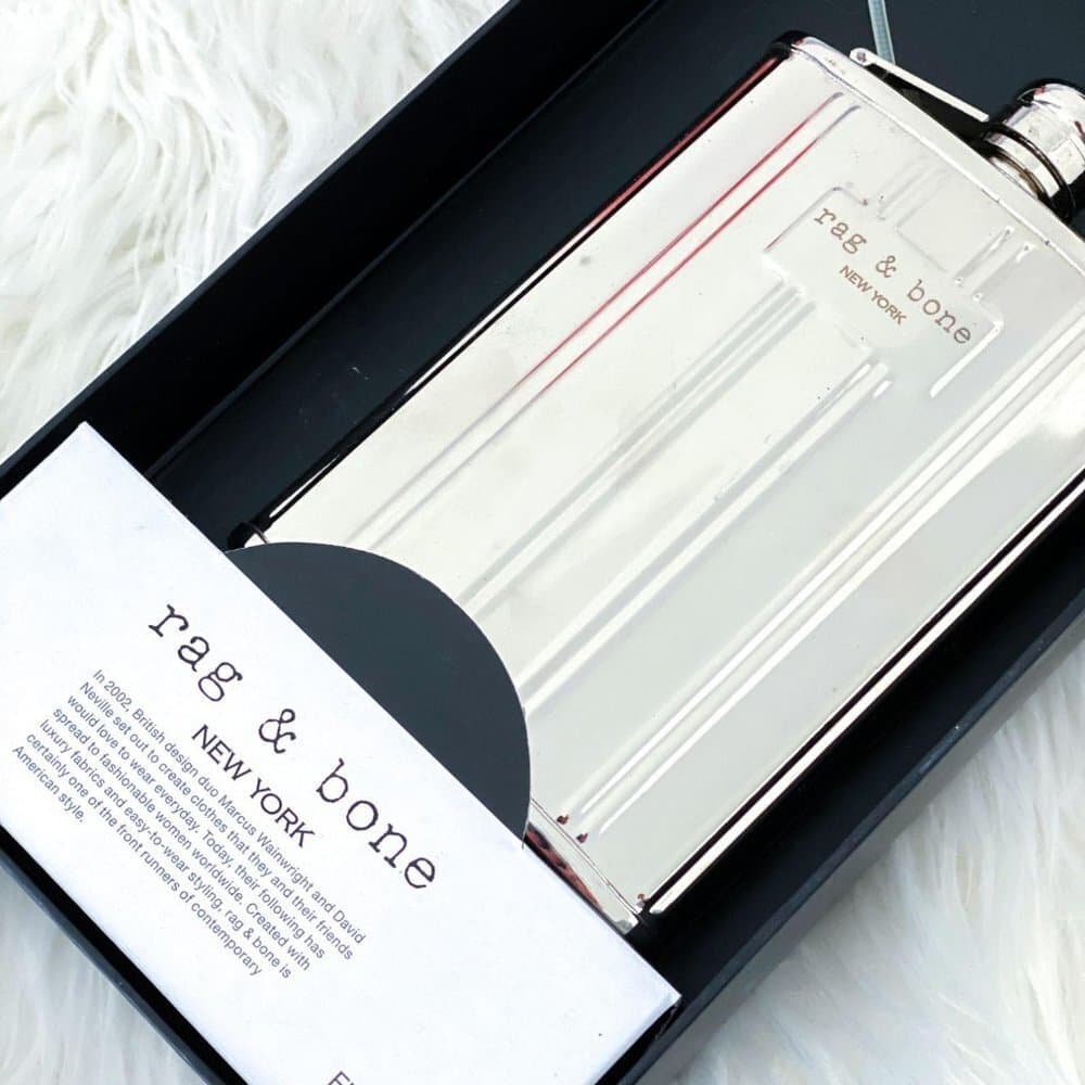 NIB Rag & Bone New York x Neiman Marcus x Target Stainless Steel Flask Gift Set - Thumbnail 5