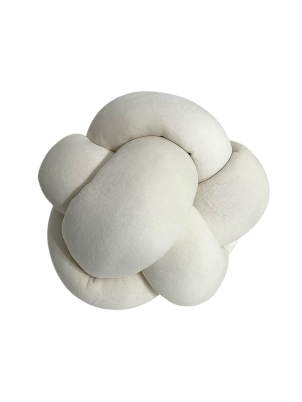 Room Essentials Off White Knot Toss Throw Pillow Modern Sculptural Decor - Thumbnail 5