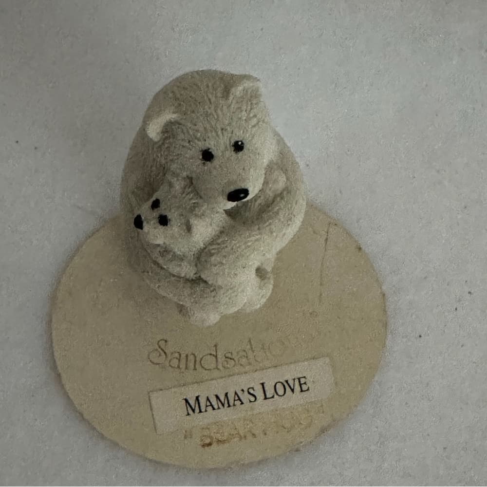 Sandsational Mama’s Love “Bear Hug” Polar Bear Figurine Vintage Gift for Mom - Thumbnail 10