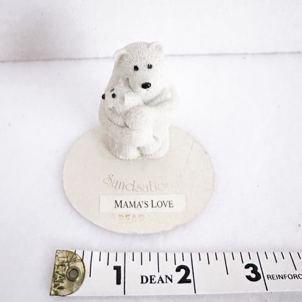 Sandsational Mama’s Love “Bear Hug” Polar Bear Figurine Vintage Gift for Mom - Thumbnail 5
