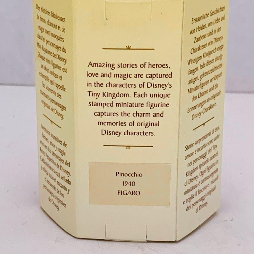 NIB Disney Tiny Kingdom Figaro from Pinocchio Figurine in Box Vintage - Thumbnail 4