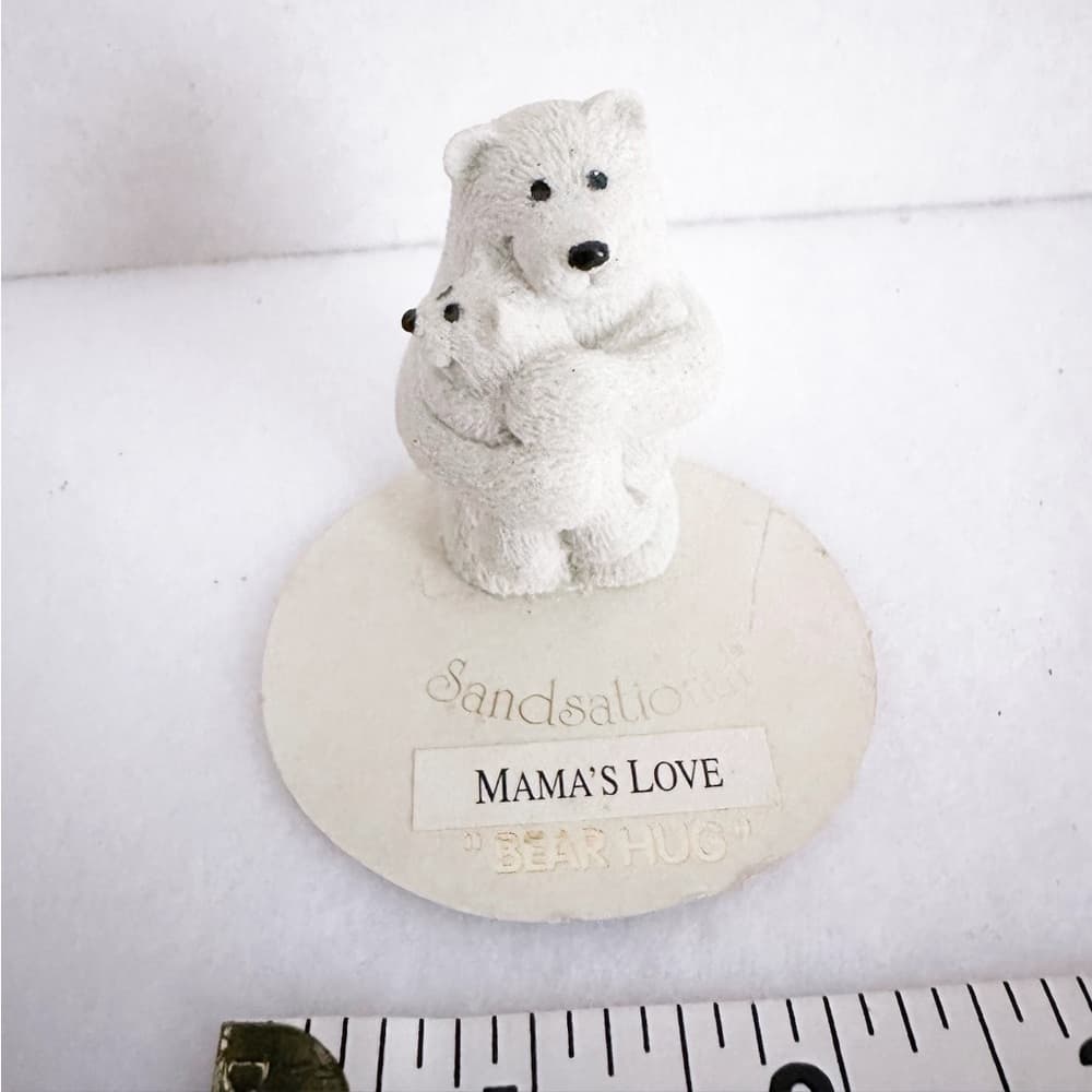 Sandsational Mama’s Love “Bear Hug” Polar Bear Figurine Vintage Gift for Mom - Thumbnail 7
