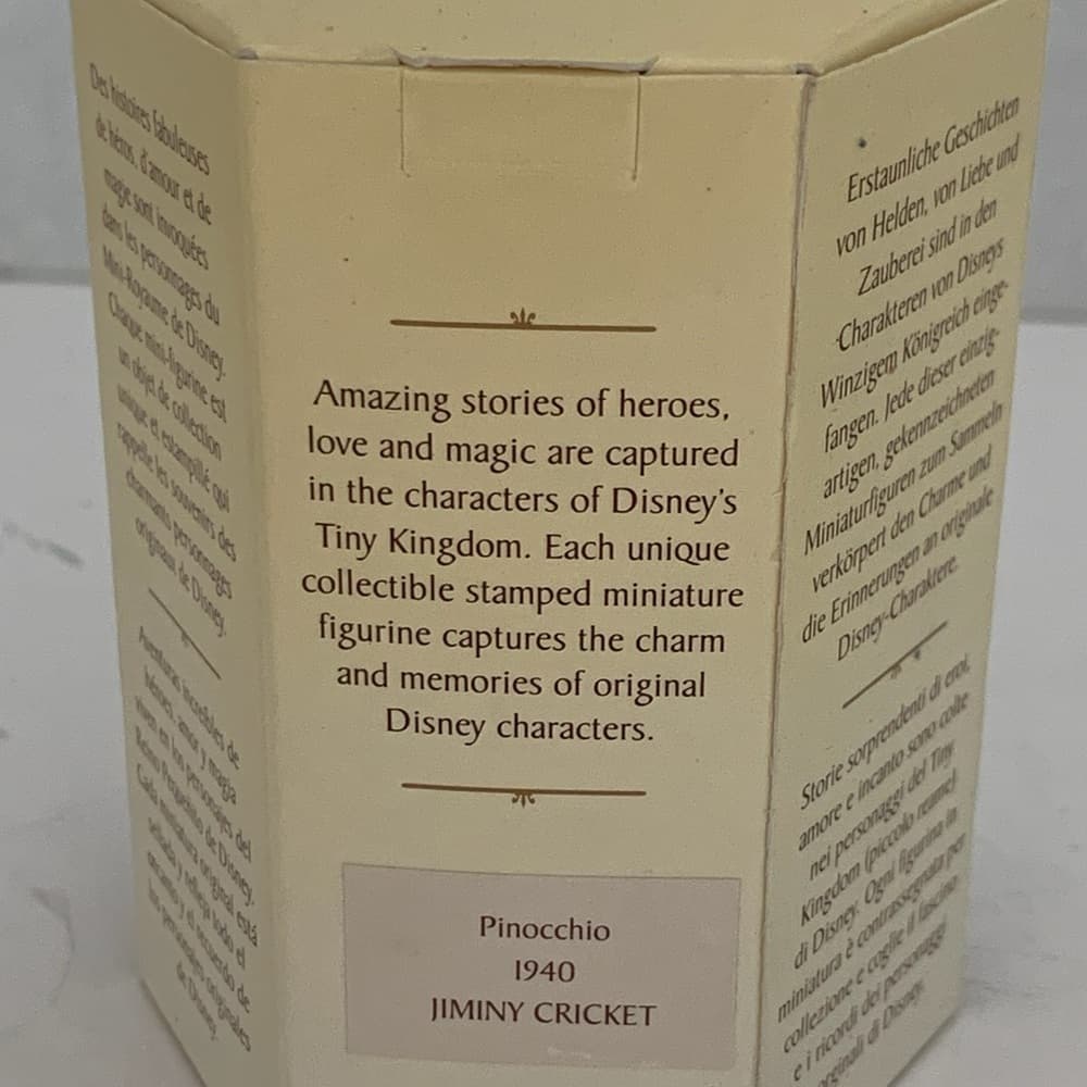 NIB Disney Tiny Kingdom Jiminy Cricket Figurine in Box Vintage Holiday Gift Idea - Thumbnail 13