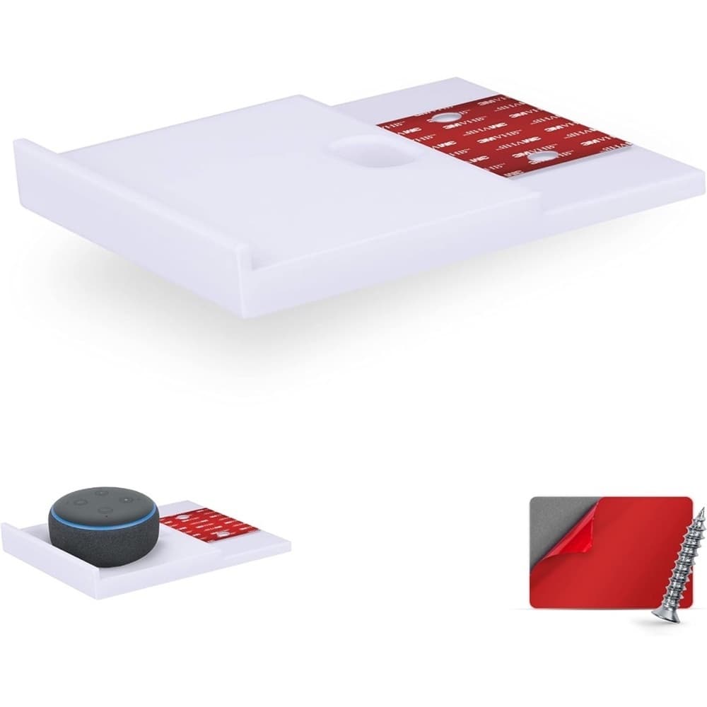 6-Inch White Add-On Side Shelf for Desks, Space-Saving Addition - Thumbnail 4