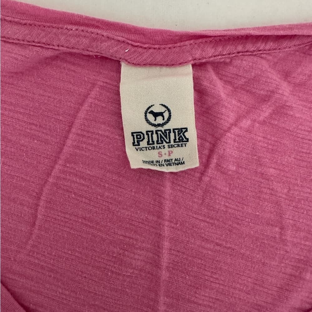Victoria’s Secret Pink Supermodel Graphic Tee Rhinestone Y2K Size Small Rare