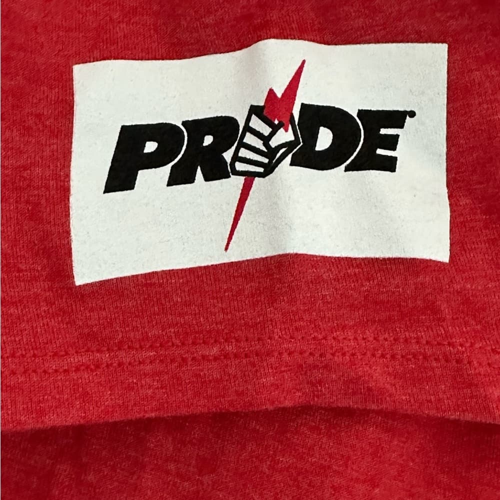 NWT Reebok Pride Fighting Championships Tokyo Tee Women’s Small Red - Thumbnail 4