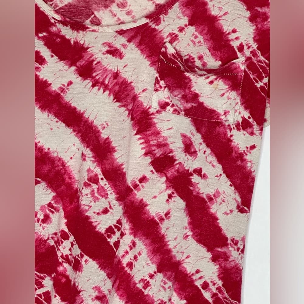 Calypso St Barth For Target Pink Tie Dye Pocket Tee Size Medium Boho Festival - Thumbnail 2