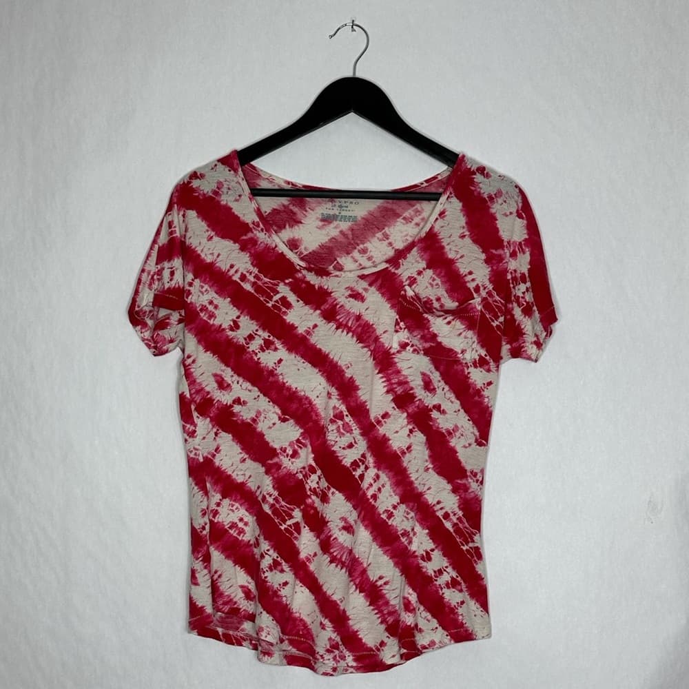 Calypso St Barth For Target Pink Tie Dye Pocket Tee Size Medium Boho Festival