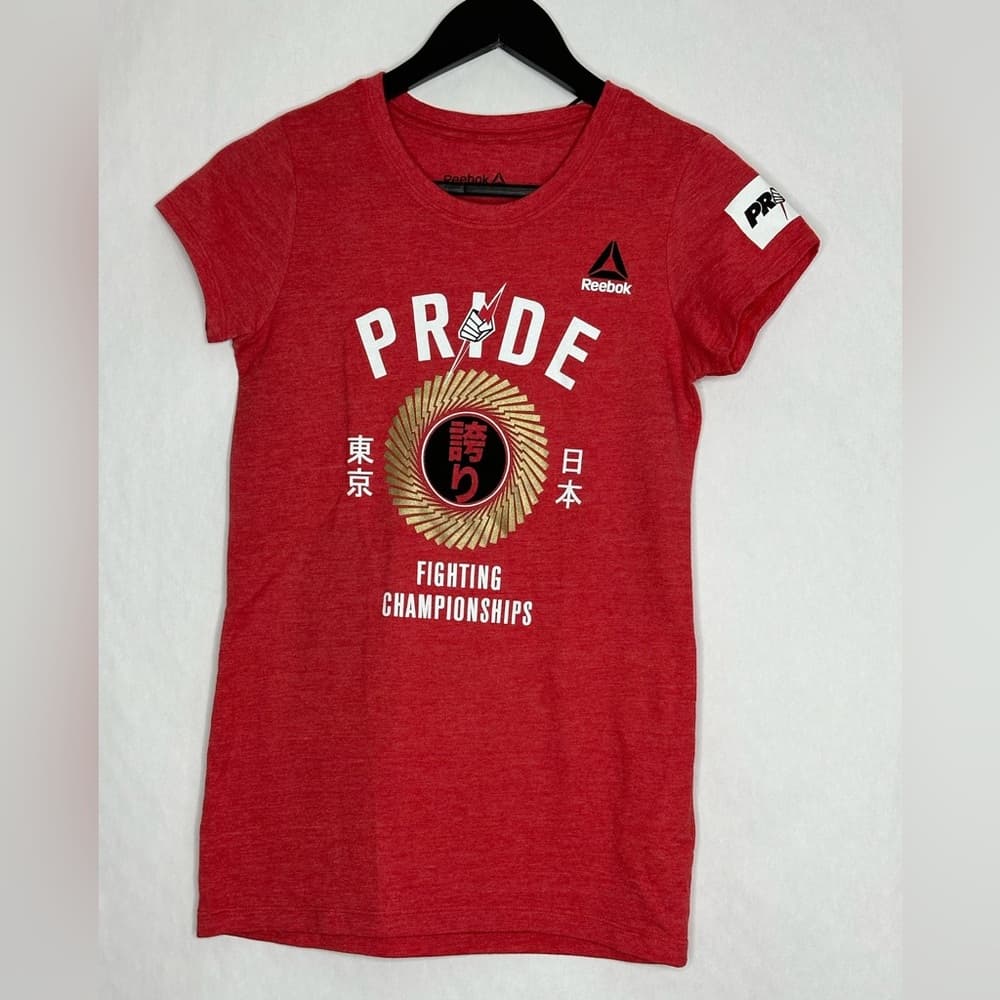 NWT Reebok Pride Fighting Championships Tokyo Tee Women’s Small Red - Thumbnail 5