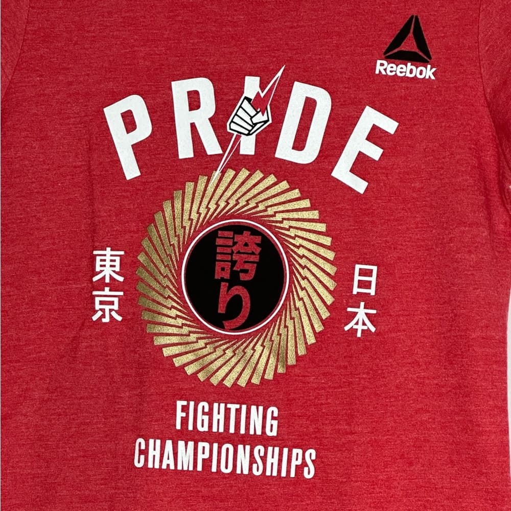 NWT Reebok Pride Fighting Championships Tokyo Tee Women’s Small Red