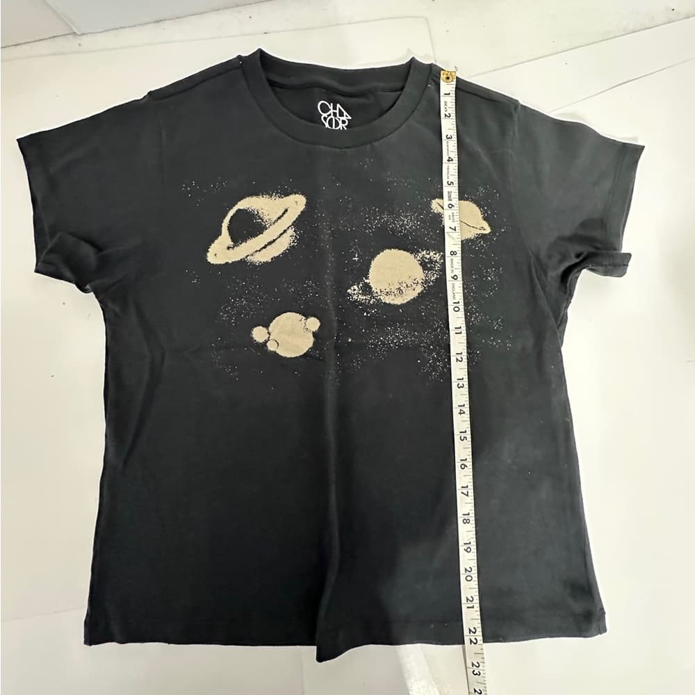 CHASER Black Planet Graphic Tee Cosmic Space Aesthetic Size Small - Thumbnail 7