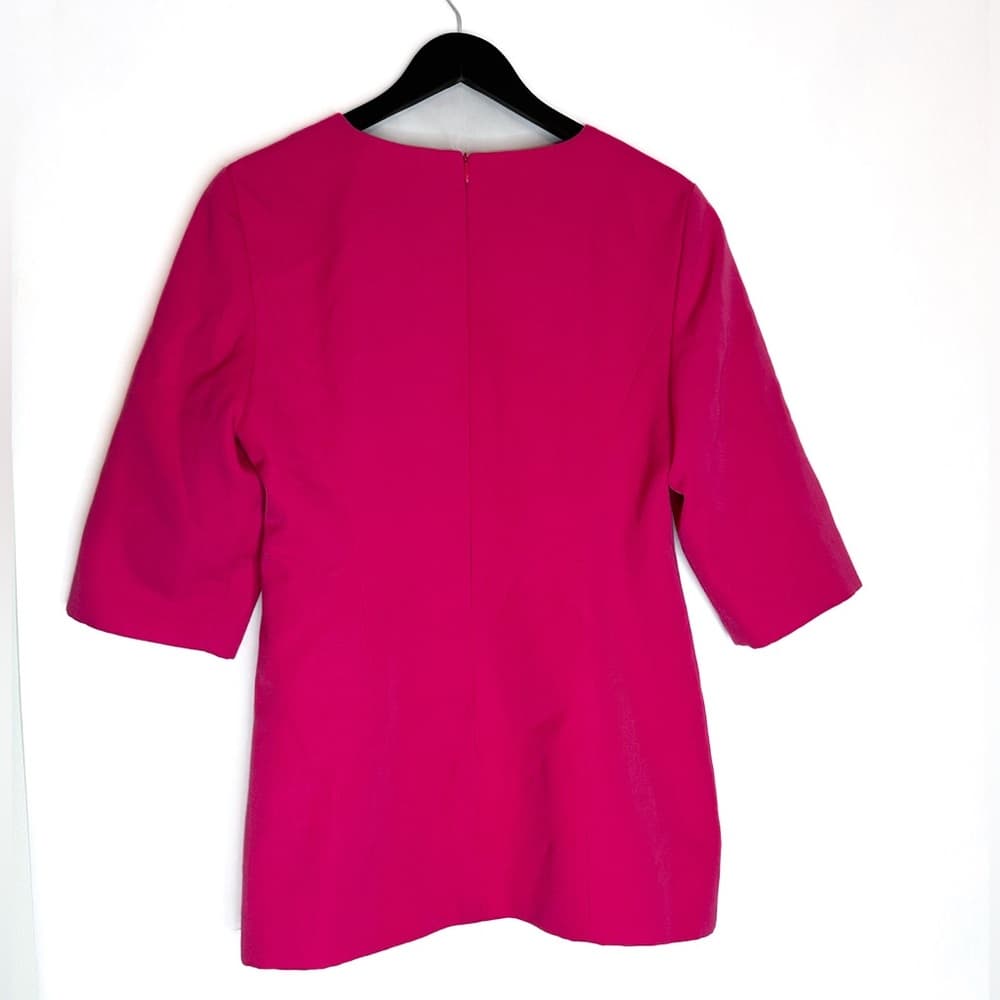 Carven Paris Pink Structured Shift Dress Tunic Runway Luxury Size FR 42 (US 10) - Thumbnail 8