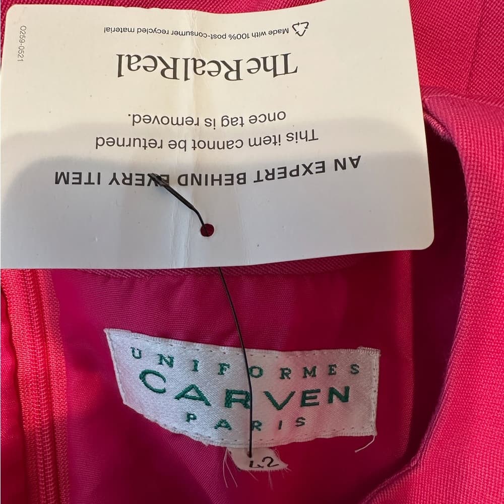 Carven Paris Pink Structured Shift Dress Tunic Runway Luxury Size FR 42 (US 10) - Thumbnail 5